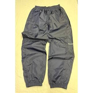 Vintage Reebok Windbreaker Ankle Zip Track Pants navy blue Men' Large